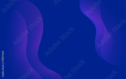 Dark Blue abstract wave background with white background