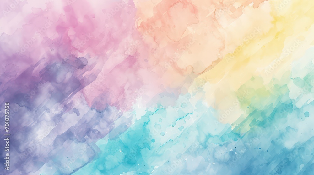 colorful pastel watercolor background, muted color