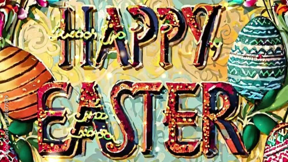 Happy Easter text Happy Easter text