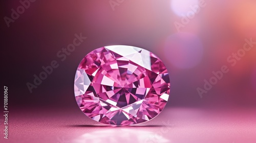 A stunning Poudretteite gemstone in a high-resolution 8K image, showcasing its vibrant pinkish-purple hue, intricate facets, and mesmerizing brilliance