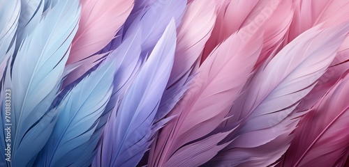 A soft feather pattern 3D wall texture in pastel colors