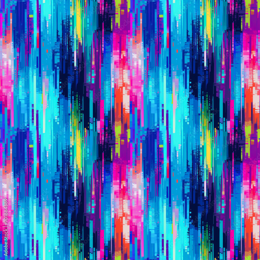 Abstract seamless pattern, colorful glitch art, urban graffiti, pixels, retro digital noise background, tiling texture Abstract seamless pattern, colorful glitch art, urban graffiti, pixels, retro digital noise background, tiling texture