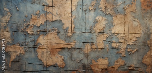 A 3D wall texture resembling a nautical map with old ship routes