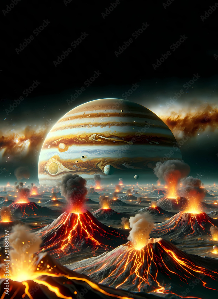 Volcanos on Io, Jupiter's Moon Volcanos on Io, Jupiter's Moon
