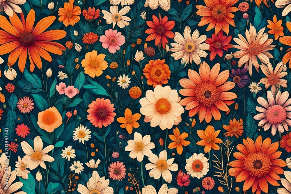 seamless floral background