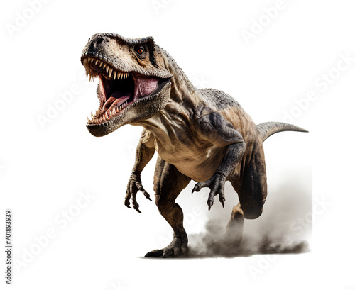 Fierce dinosaur Tyrannosaurus on transparent background PNG