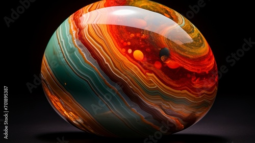Cuadro en lienzo An exquisite, 8K image capturing the mesmerizing patterns and colors of a rare j