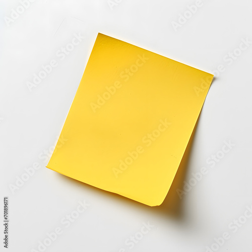 Post it note isolated on white background