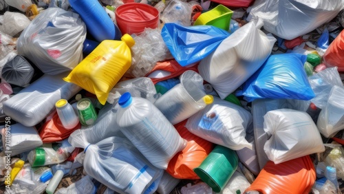 pile of plastic garbage ai generated © Alena Shelkovnikova