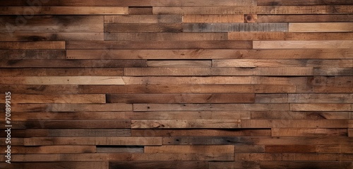 A 3D wall texture with a rustic, reclaimed wood plank design photo