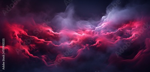 Luminous neon light design with dark red and white swirling clouds on a cloudy 3D texture