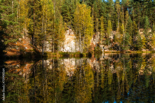 The Adršpach Rocks in autumn