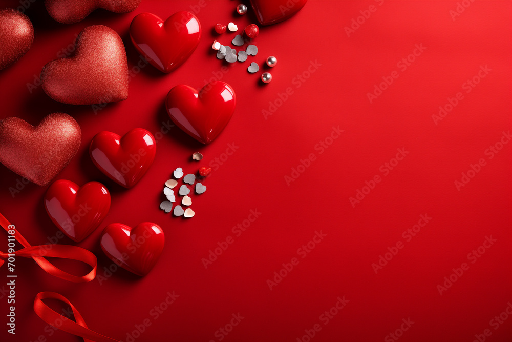 red heart on a red background red heart on a red background