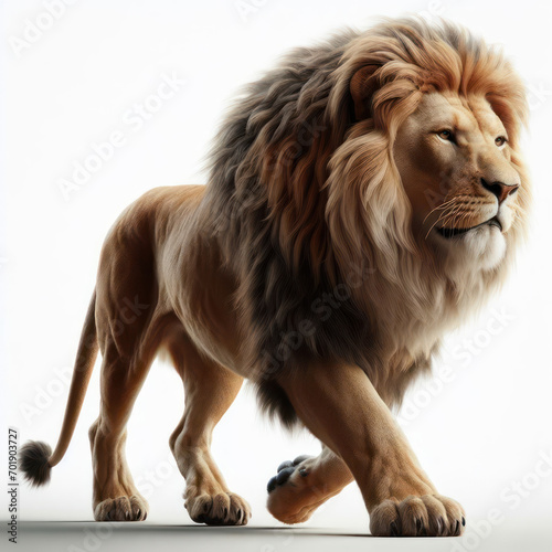 asian lion  Panthera leo p  rsica  leon asi  tico  The King of beasts  isolated White background