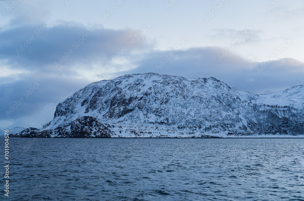 Wintertime Serenity in a Norwegian Fjord Village