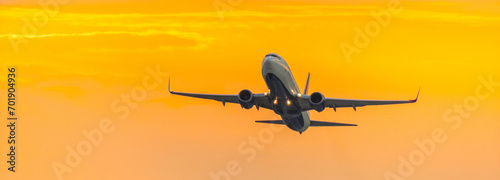 4K Ultra HD Image of Passenger Airplane Taking Off - Skyward Journey
