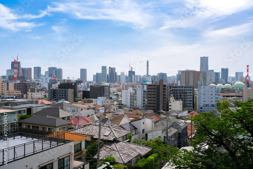 神奈川県横浜市 西区浅間町の高台から見える横浜市の眺望