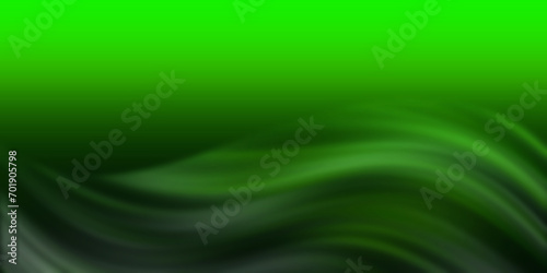 green abstract background, abstract background of green waves and glow