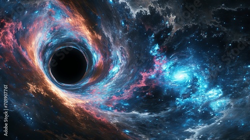 Black hole in deep space  cosmic landscape