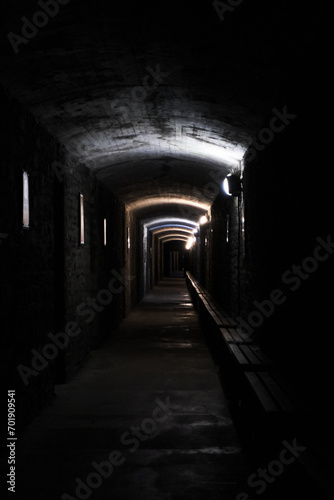 tunnel in the night