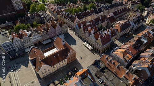A Drone's View of Olsztyn's Old Town