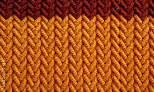 warm knitted pattern background, orange and brown colours
