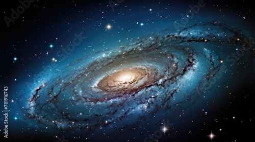 Milky Way Galaxy, Universe filled with stars, nebula.Space background with spiral galaxy.