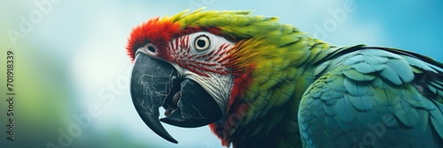 a close up of a parrot