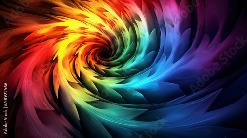 Abstract design of a beautiful colorful vibrant