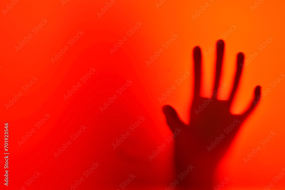 Ghost scary hand silhouette haunted