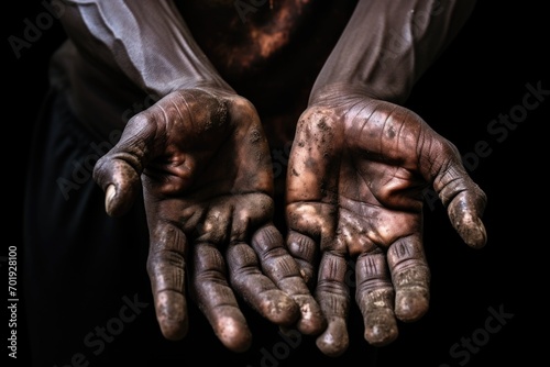 Wrinkles of life: the weathered hands of an elderly man, a testament to a lifetime of experiences