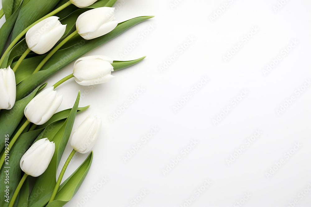 Tulips, white background, isolated, Tulips, white background, isolated,