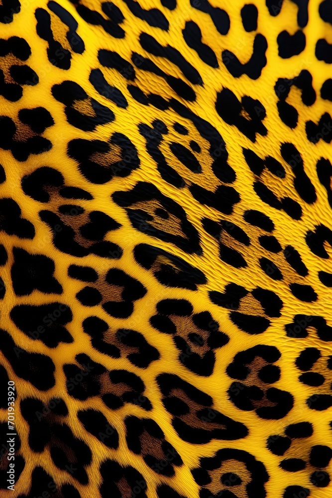 Yellow  Cheetah Animal Print Pattern Textile Concept Art Contemporary Background Retro Chic Wallpaper Single Color Backdrop