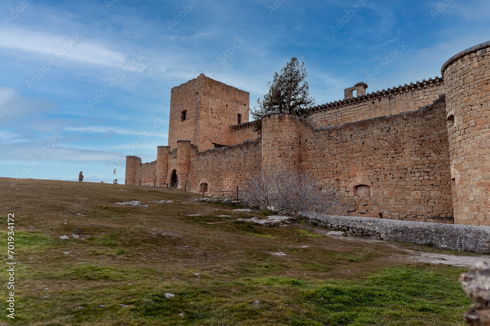 View of Pedraza Castle, Segovia, Castilla y Leon, Spain.