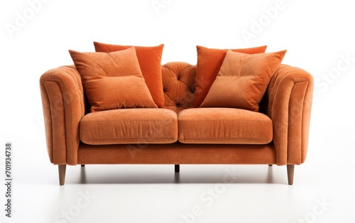 Modern 2 seater sofa, modern 2 seater couch Isolated on white background.