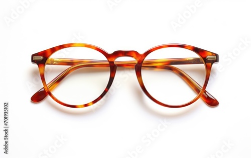 Cascade Curve eye Glasses, Modern eye glasses Isolated on white background.