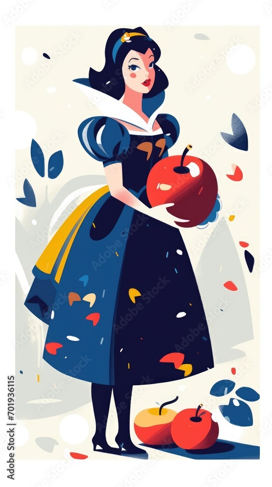 snow white fairytale character cartoon illustration fantasy cute drawing book art poster graphic snow white fairytale character cartoon illustration fantasy cute drawing book art poster graphic