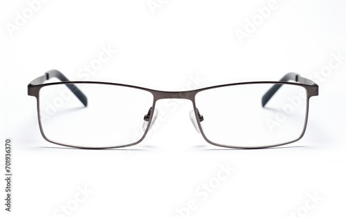 Reading eyeglasses, Contemporary Rectangle Frames for men Isolated on white background.