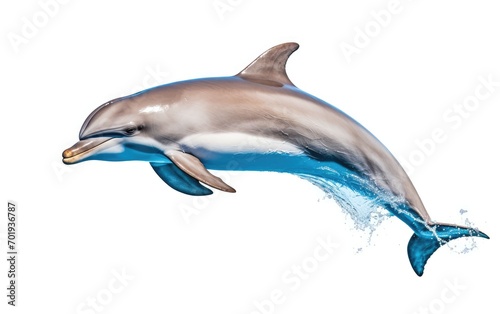 Dolphin fish Isolated on white background.