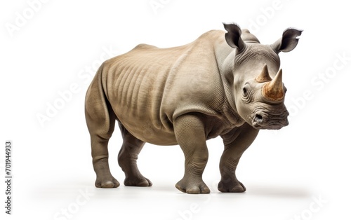 Rhino isolated on white background. © Junaid