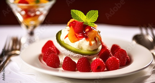 Homemade cupcakes with cream on background.