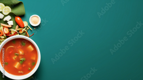 National Menudo Soup banner template. with lots of empty copy space for text. Generative AI
