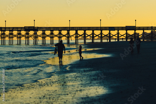 sunset on the beach