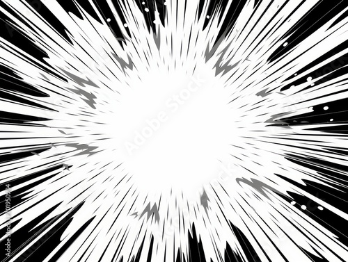 Wallpaper Mural Comic book radial speed lines background. illustration of explosion. Generative AI Torontodigital.ca