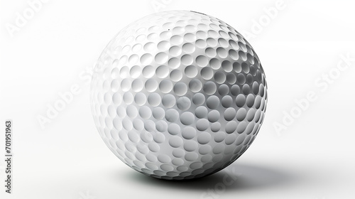 Golf ball isolated on white background