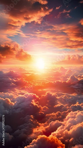 絶景の夕焼け,Generative AI 