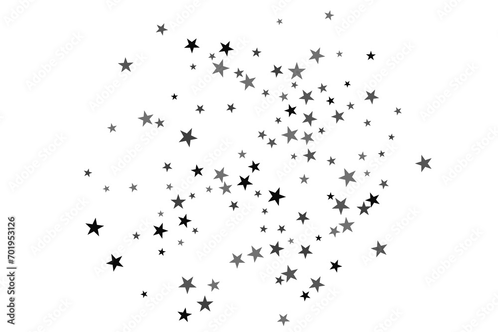 Star confetti. Silver casual confetti background. Bright design pattern. Star confetti. Silver casual confetti background. Bright design pattern.
