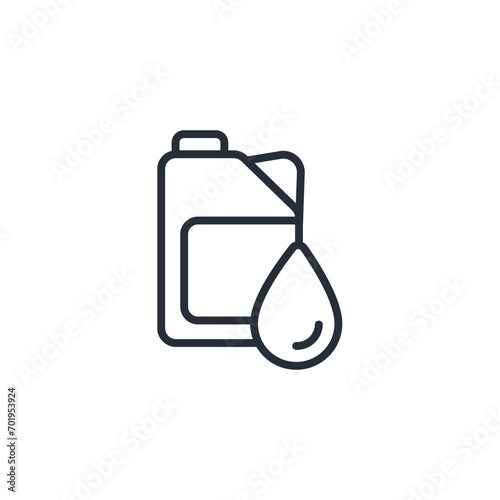 oil canister icon. vector.Editable stroke.linear style sign for use web design,logo.Symbol illustration.