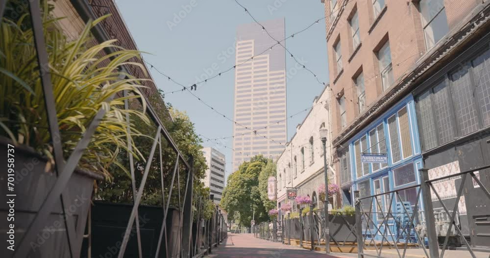 City Street in Downtown Portland, Oregon