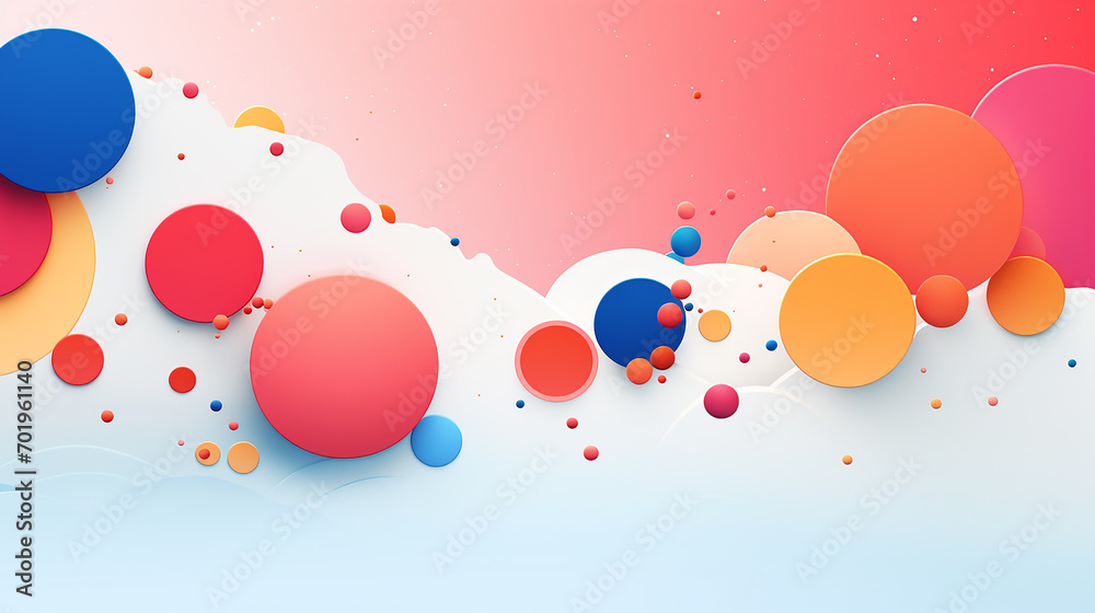 Vibrant Abstract Composition With Multicolored Spheres on a Gradient Background Created with Generative AI Technology Vibrant Abstract Composition With Multicolored Spheres on a Gradient Background Created with Generative AI Technology